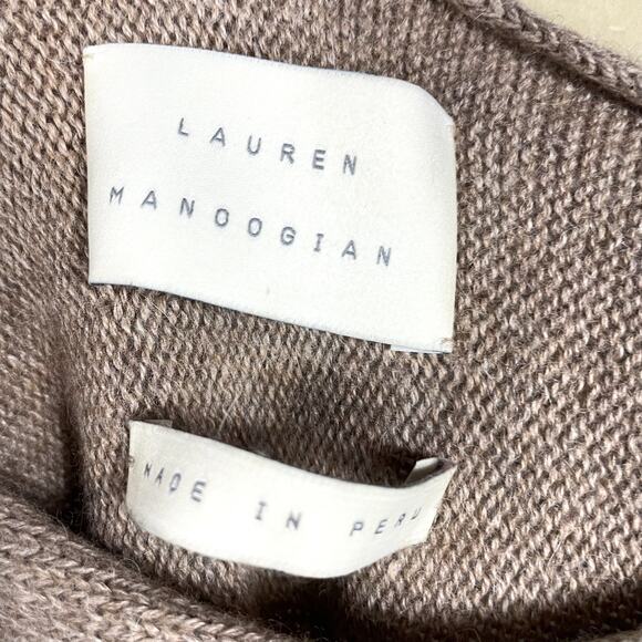 Lauren Manoogian Flare Sweater Tan Pullover Alpaca Yak Long Sleeve‎ Sz 1 / XS-S - Picture 6 of 8